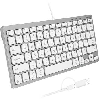 Macally Wired Compact Keyboard for Mac (Aluminum)