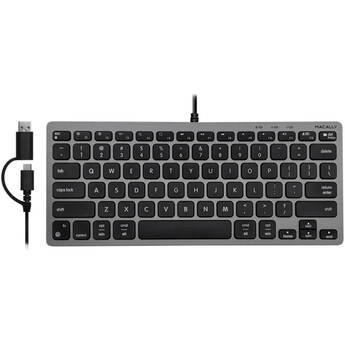 Macally Wired Compact Keyboard for Mac (Space Gray)