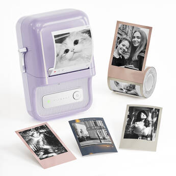 NIIMBOT B21 Pro 2" Portable HD Thermal Label Printer (Monet Purple)