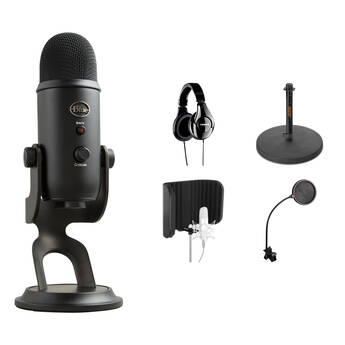 Blue Yeti USB Microphone and Recording Kit (Blackout)
