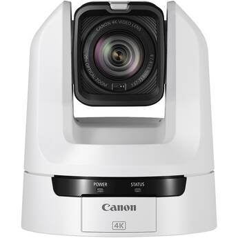Canon CR-N100 4K NDI PTZ Camera with 20x Zoom (White)