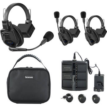 Saramonic WiTalk9 SE-3S 3-Person Full-Duplex Wireless Intercom System (2.4 GHz)