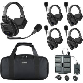 Saramonic WiTalk9 SE-5S 5-Person Full-Duplex Wireless Intercom System (2.4 GHz)