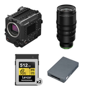 FUJIFILM GFX ETERNA 55 Camera Kit with GF 32-90mm T3.5 PZ OIS WR Lens (FUJIFILM G, ARRI PL)