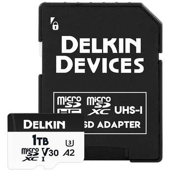 Delkin Devices 1TB Hyperspeed microSDXC Memory Card with SD Adapter