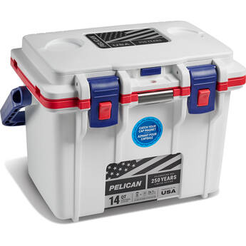 Pelican 14QT Personal Cooler (America 250 Limited Edition Red / White / Blue)