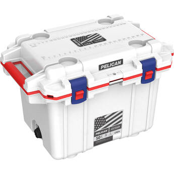 Pelican 50QT Elite Cooler (America 250 Limited Edition Red / White / Blue)