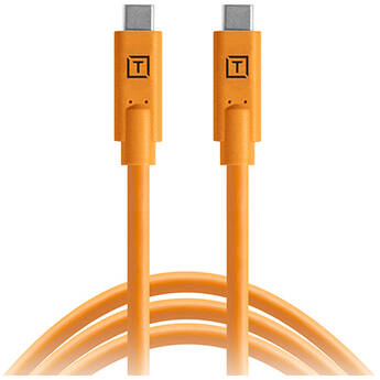 Tether Tools TetherPro USB Type-C Male to USB Type-C Male Cable (10', Orange)