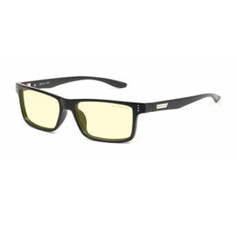 GUNNAR Vertex Gaming Glasses (Onyx Frame, Natural-Focus Lenses, Amber Lens Tint)