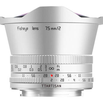 TTArtisan 7.5mm f/2 Fisheye Lens (FUJIFILM X, Silver)