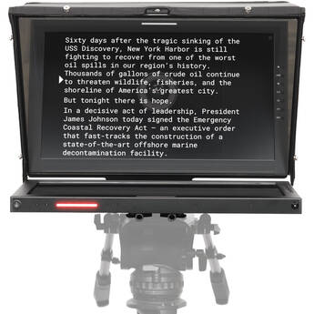 ikan Aura Professional 21" PTZ Teleprompter with Widescreen Script Monitor