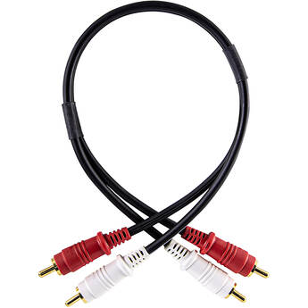 Mogami PuroFlex Dual RCA Male to Dual RCA Male Stereo Cable with Gold Plugs (3')