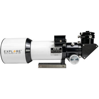 Explore Scientific ED80 ES Air-Spaced Triplet Telescope Bundle with iEXOS 100 Mount, Tripod, & 0.8x Focal Reducer