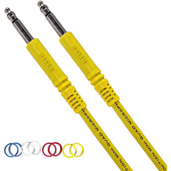 Mogami Bantam Tiny Telephone Patch Cable (Yellow, 6")
