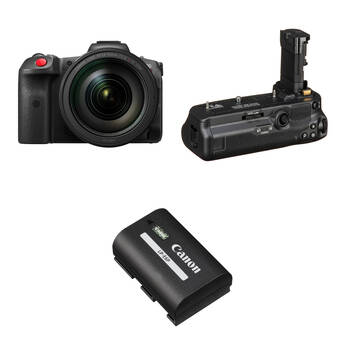 Canon EOS R5 C Mirrorless Cinema Camera Kit with RF 24-70mm f/2.8 Lens and LP-E6NH Battery