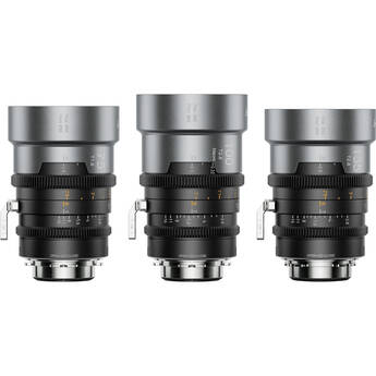 Sirui IronStar Series 75, 100 & 135mm T1.9/2.8 Full-Frame Anamorphic Lens Set (ARRI PL/Canon EF, Neutral Flare)