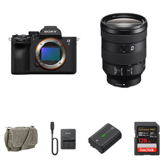 Sony a7 V Mirrorless Camera with 24-105mm f/4 Lens and Essentials+ Kit