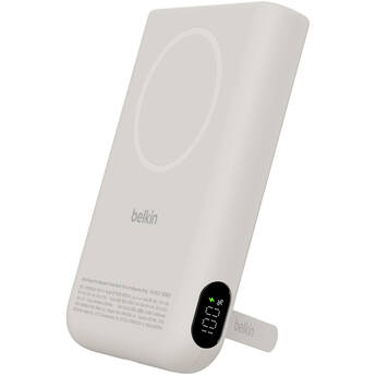 Belkin UltraCharge Pro Power Bank 10K with Magnetic Ring (10,000mAh, Sand)