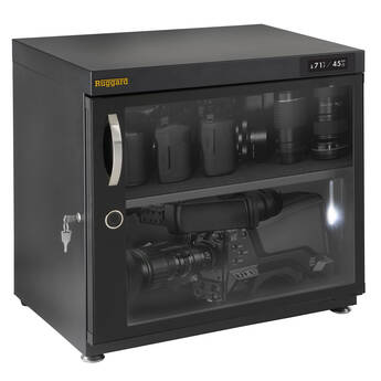 Ruggard EDC-FP80LT Electronic Dry Cabinet with Touchscreen Control with Fingerprint Lock (Black, 80L)