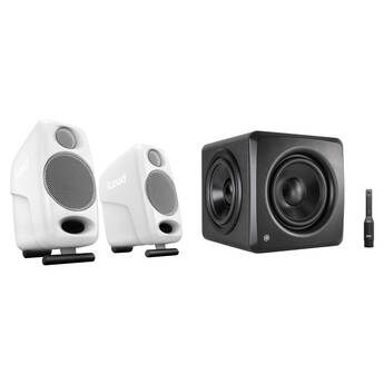 IK Multimedia iLoud Micro Monitor + iLoud Sub 2.1 Bundle (White)