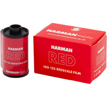 HARMAN technology Red 125 Redscale Color Negative Film (35mm Roll Film, 36 Exposures, Expiration 7/2026)