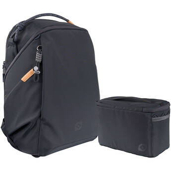 Leofoto Daily Lite Series Camera Backpack with Camera Cube (Midnight Blue, 23L)