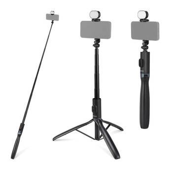 Neewer 2-in-1 Selfie Stick & Tripod with LED Light (67")