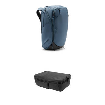 Peak Design Travel Backpack with Large Camera Cube V2 Kit (Ocean, 45L)