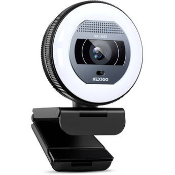 NexiGo N930E Pro 4K UHD Webcam with Ring Light