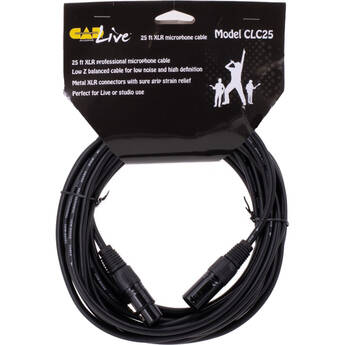 CAD Premium XLR Male to XLR Female Microphone Cable (25')