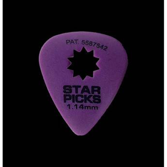 Star Picks Blister Pack - 12-Picks .1.14mm (Purple)