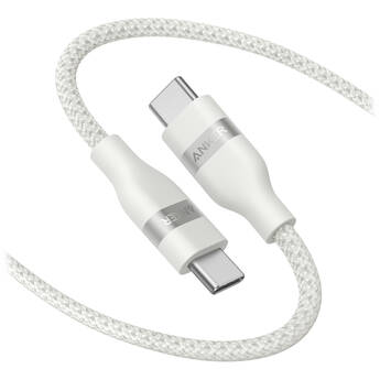 Anker Braided 240W USB-C Cable (6', White)