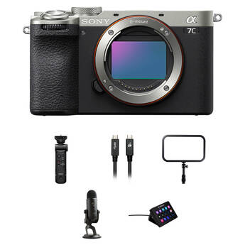 Sony a7C II Mirrorless Camera with Live Streaming Kit (Silver)