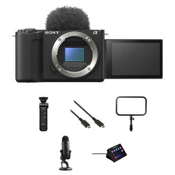 Sony ZV-E10 II Mirrorless Camera with Live Streaming Kit (Black)