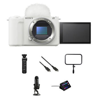 Sony ZV-E10 II Mirrorless Camera with Live Streaming Kit (White)
