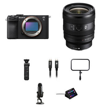 Sony a7C II Mirrorless Camera with 16-25mm f/2.8 Lens and Live Streaming Kit (Black)
