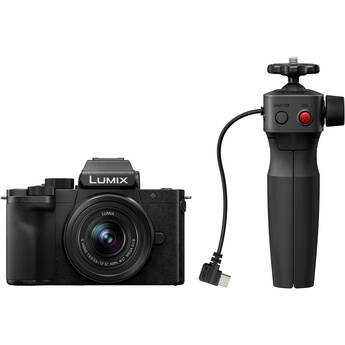 Panasonic LUMIX G100D Mirrorless Camera with 12-32mm Lens and Tripod Grip
