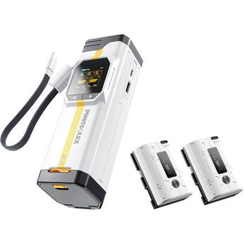 PHOTOOLEX BB Pro Portable Charger and LP-E6P Battery Kit