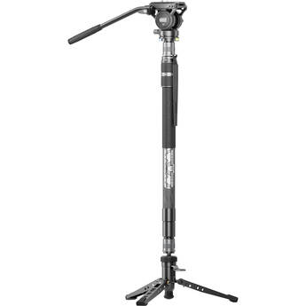 Sirui SVM-145P 3-Section Carbon Fiber Monopod with S3 Fluid Head Kit