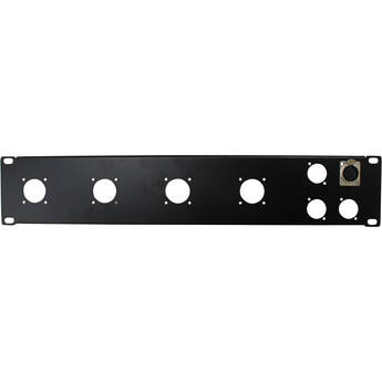 ProX Unloaded Rack Panel for 4 x XLR Plus 4 x NL4/NAC3 (2 RU)