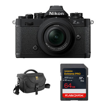 Nikon Zfc Mirrorless Camera with 16-50mm f/3.5-6.3 Lens and Basic Bundle (Black)