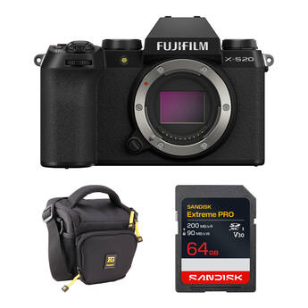 FUJIFILM X-S20 Mirrorless Camera with Basic Bundle