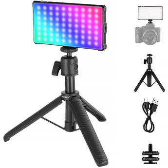 Neewer BASICS SL90C RGB LED Video Light Kit with Desktop Tripod