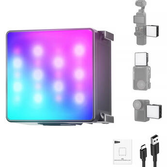 Neewer BASICS M26 Magnetic RGB LED Fill Light for DJI OSMO Nano/Action 3/4/5 Pro