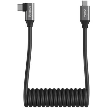 SmallRig USB-C Coiled Cable (Right Angle, 13.8")
