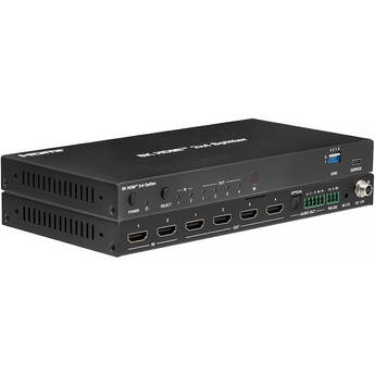 KanexPro 48 Gb/s 8K60 2x4 HDMI Matrix Splitter with Independent Downscaling & Audio De-Embedding