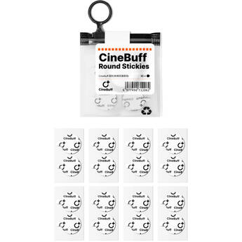 Saramonic Cinebuff Double-Sided Round Stickies Soft Foam Padded Tape for Lavalier Mounting and Concealment (30-Pack)