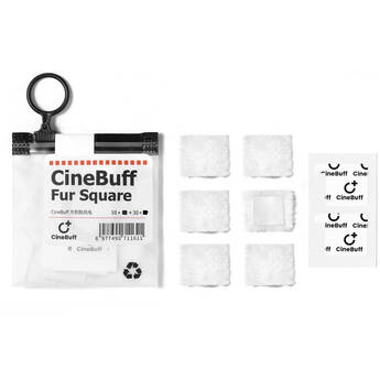 Saramonic CineBuff High-Density Lavalier Windshield and Mounting Solution (10 x Fur Square / 30 x Mount)
