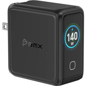 BMX GanSta 140W 4-Port USB Charger with Color LCD