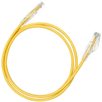 Hosa Technology Cat 6 Slim Ethernet Patch Cable (Yellow, 5', 10-Pack)